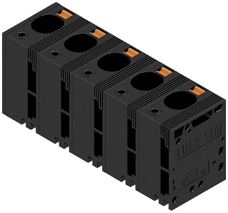 Weidmüller 2492240000 Rugóerős kapocstömb 16 mm² Pólusszám 5 Fekete 20 db