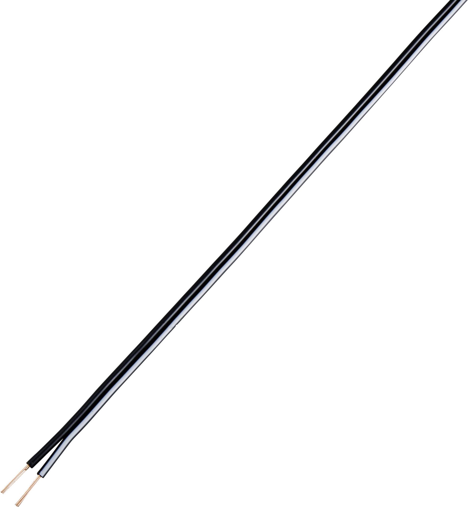 TRU COMPONENTS TC-7815636 Hangszóró kábel 2 x 0.34 mm² Fekete 10 m