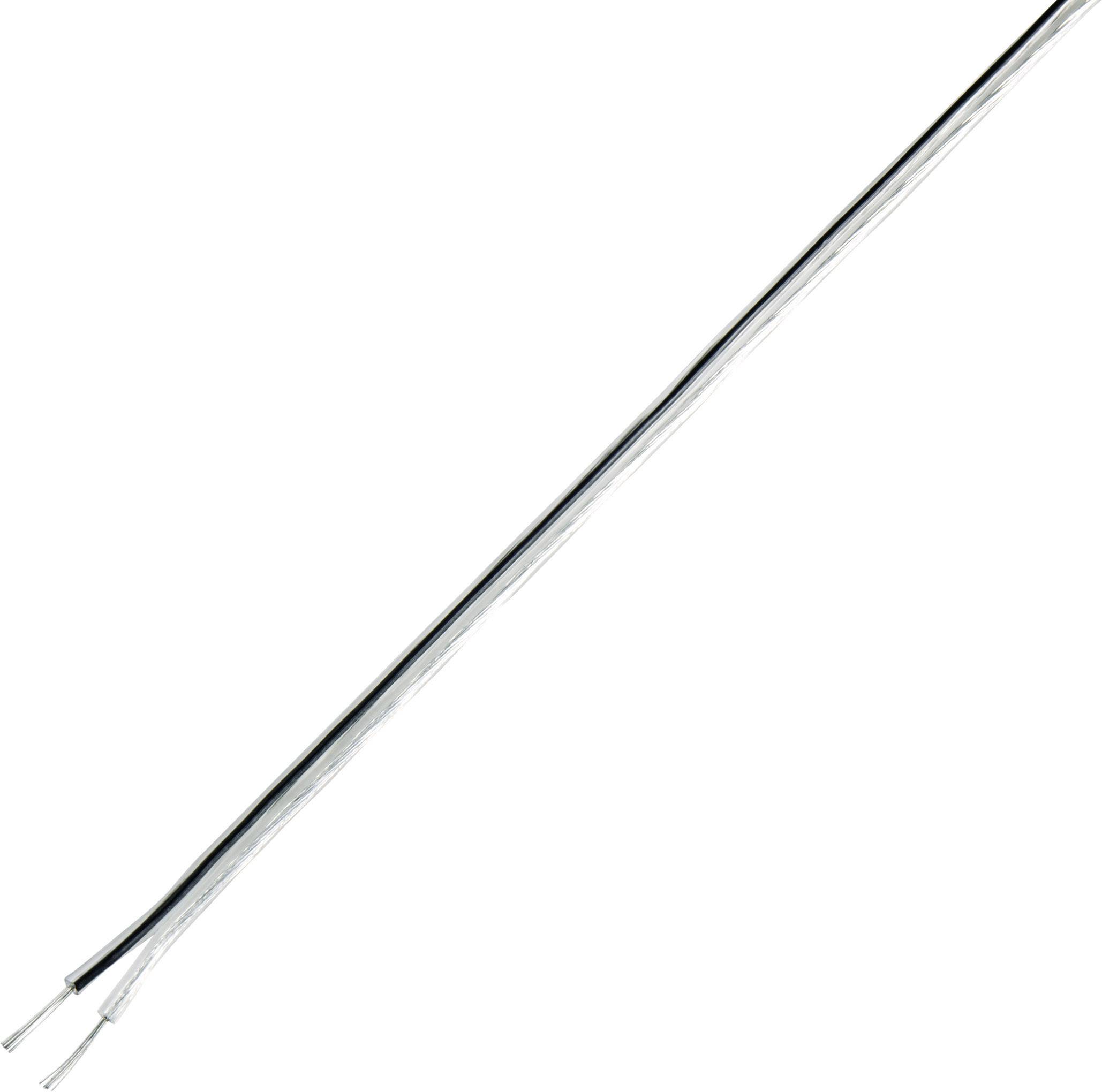 TRU COMPONENTS TC-7815648 Hangszóró kábel 2 x 0.4 mm² Átlátszó 10 m