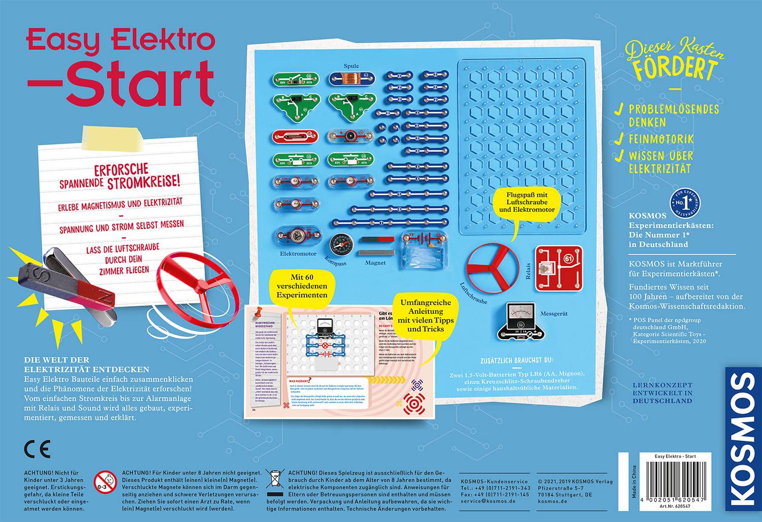 Kosmos 620547 Easy Elektro - Start Fizika Kísérletező készletek 8 éves kortól-1