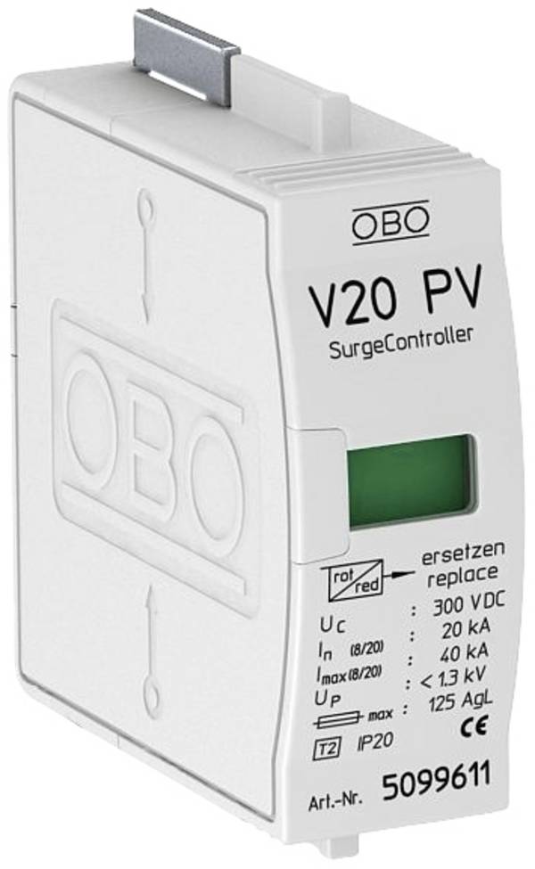 OBO Bettermann 5099611 V20-C 0-300PV Túlfeszültség levezető   20 kA  1 db