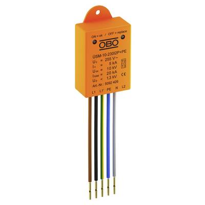 OBO Bettermann 5092426 ÜSM-10-230I2P+PE Túlfeszültség ellen védő modul 5 kA 1 db