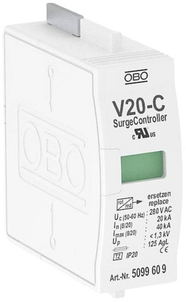 OBO Bettermann 5099609 V20-C 0-280 Túlfeszültség levezető   20 kA  1 db