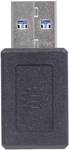 Manhattan SuperSpeed + USB C adapter USB 3.1 Gen2 A típusú hím C típusú nőhöz 10 Gbit / s fekete