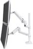 Ergotron LX Dual Arm Stacking Tall Desk Mount Monitor asztali tartó 2 Kijelző(k) 38,1 cm (15") - 101,6 cm (40") Fehér Állítható magasságú, Forgatható, Dönthető, Csuklóval mozgatható
