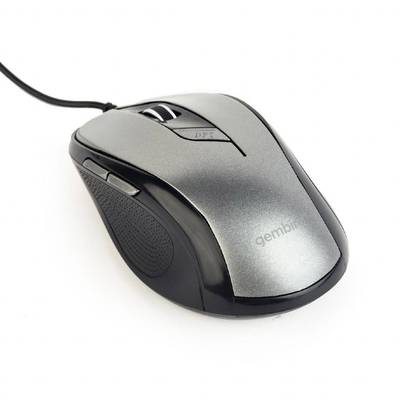 Gembird MUS-6B-01-BG WLAN egér USB Optikai Ezüst, Fekete 6 Gombok 400 dpi, 800 dpi, 1200 dpi, 1600 dpi