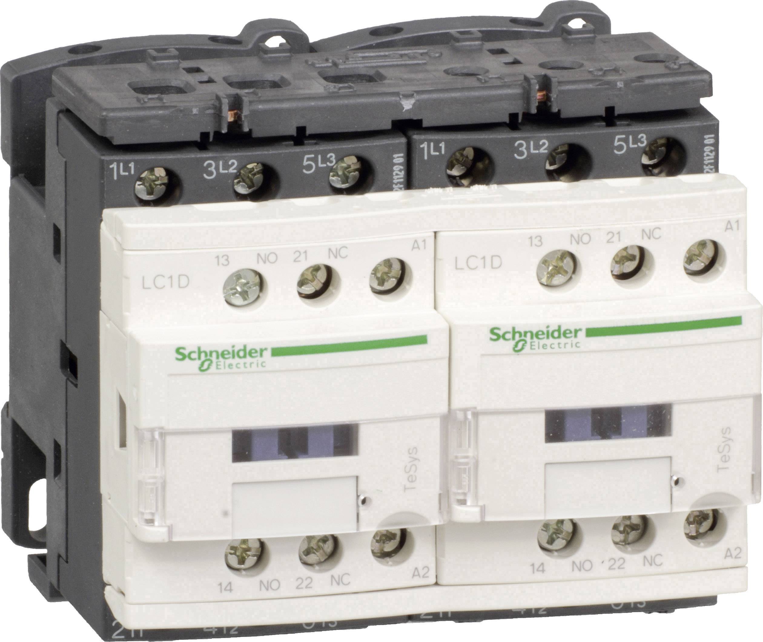 'Schneider Electric Kontaktor LC1D, dupla szerelésű, ipari alkalmazásra gépek és berendezések vezérléséhez.'