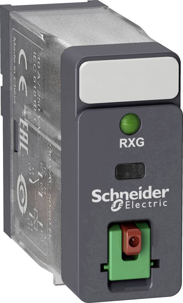 Interfész relé Dugaszolható Schneider Electric RXG12B7 1 váltó darab 10 db