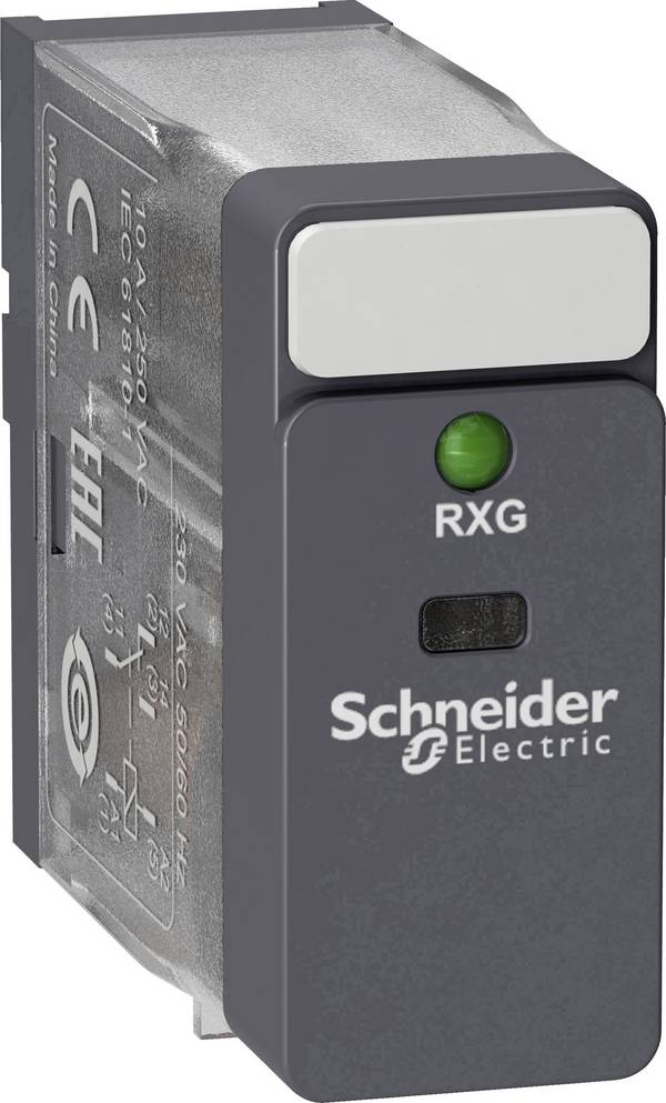 Interfész relé Dugaszolható Schneider Electric RXG13P7 1 váltó darab 10 db