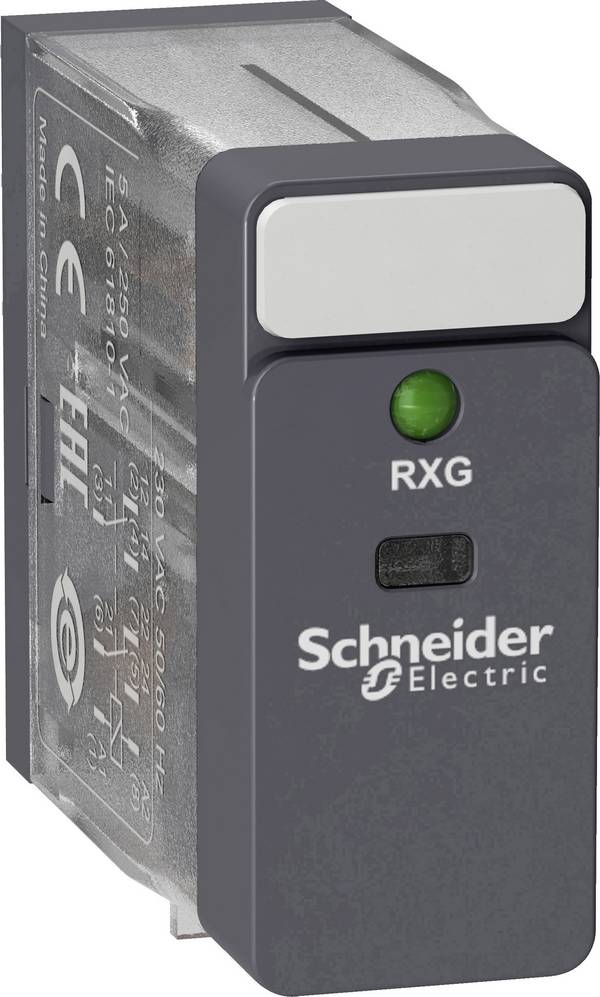 Interfész relé Dugaszolható Schneider Electric RXG23P7 2 váltó 10 db