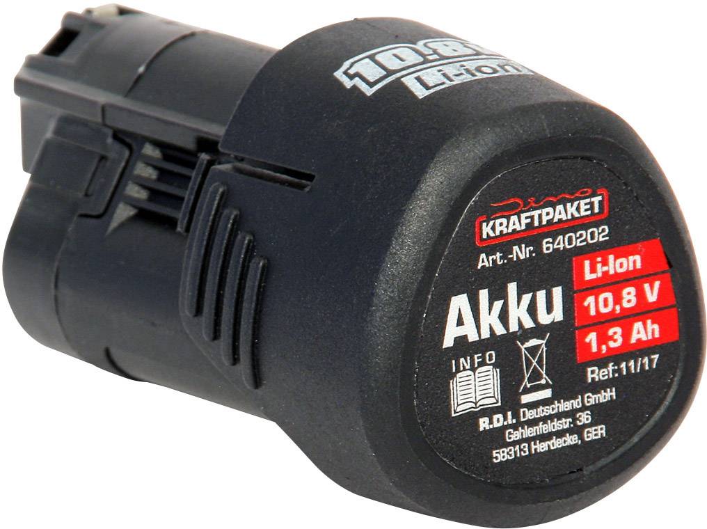 Dino KRAFTPAKET 640202 Szerszám akku 10.8 V 2 Ah Lítiumion