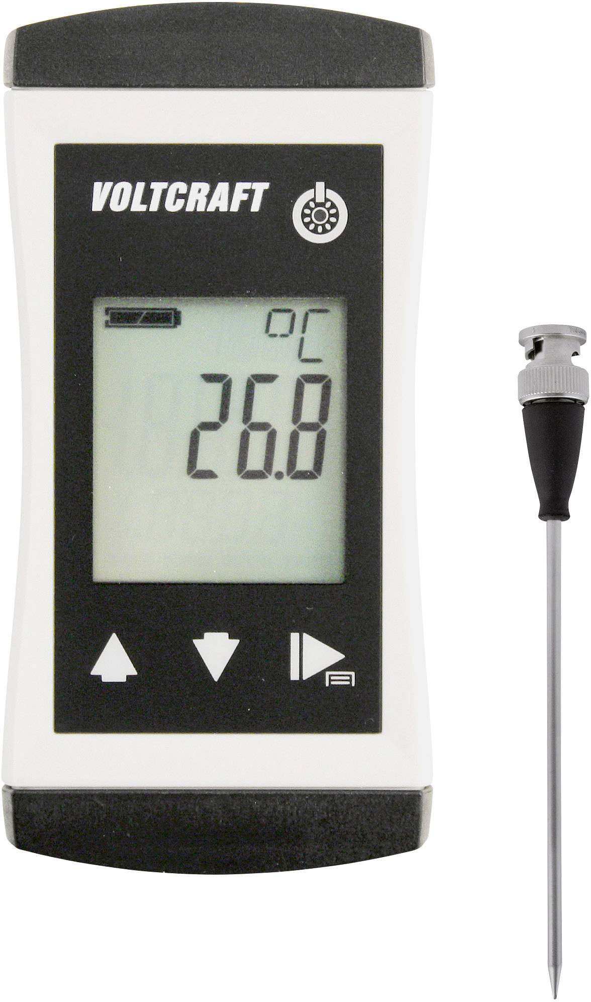VOLTCRAFT PTM 100 + TPT-207 Hőmérséklet mérőműszer Kalibráció (DAkkS) -200 - 450 °C Érzékelő típus Pt1000 IP65
