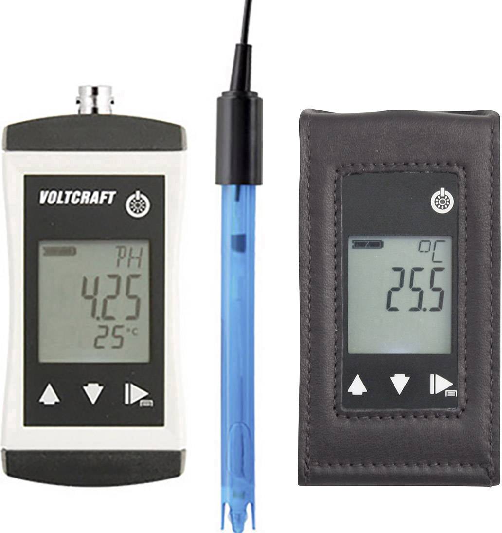 VOLTCRAFT KBM-110 + TG-400 pH mérő műszer Redox (ORP), Hőmérséklet, pH érték