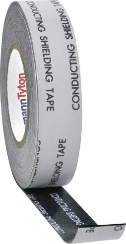 Egy tekercs szürke szigetelőszalag, amelyen a "Conducting Shielding Tape" felirat olvasható.