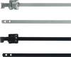 HellermannTyton 111-00149 MLT24SSC10-SS316/SP-BK Kábelkötöző 630 mm 10 mm Fekete Zárópánt peremezése, UV stabilizált 1 db