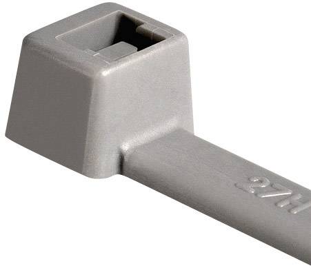 HellermannTyton 116-01818 T18R-PA66-GY Kábelkötöző 101.60 mm 2.45 mm Szürke 100 db