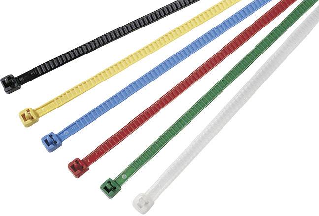 HellermannTyton 131-55000 LR55R-PA66HS-BK (500) Kábelkötöző 195 mm 4.70 mm Fekete Nyitható 500 db