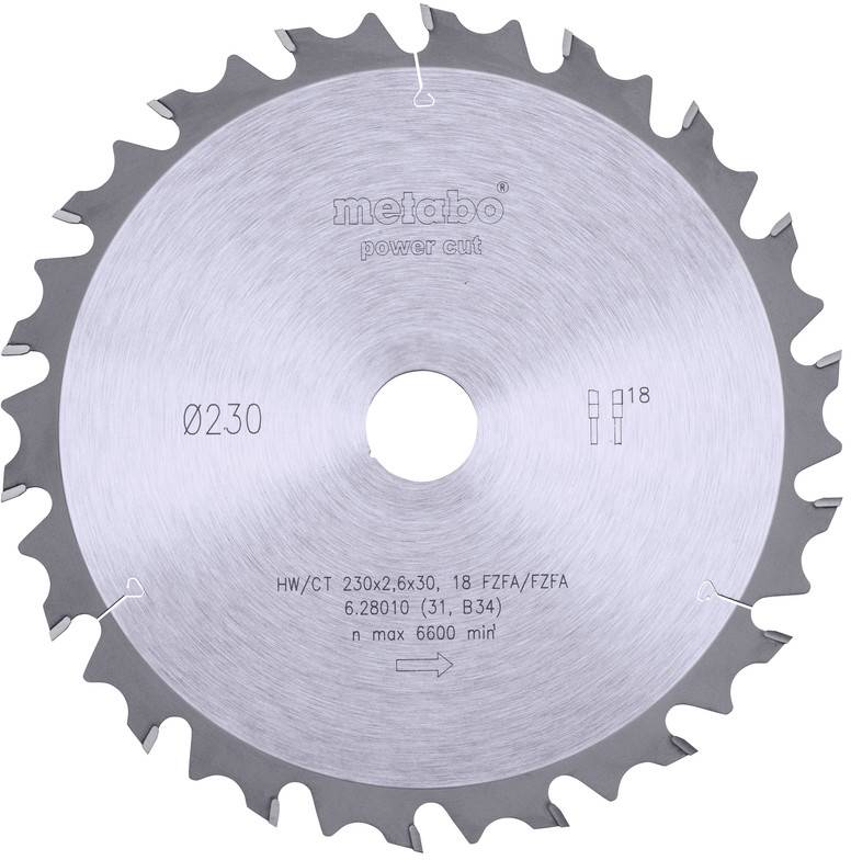 Metabo 628010000 Körfűrészlap 230 mm 1 db