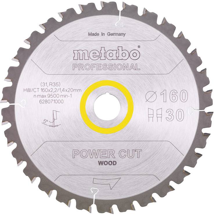 Metabo 628071000 Körfűrészlap 160 mm 1 db