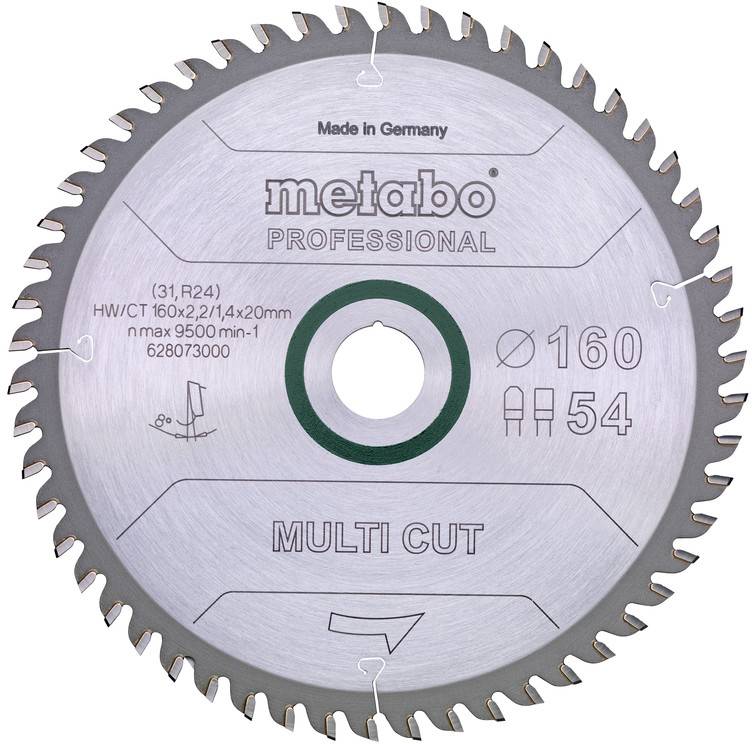Metabo 628073000 Körfűrészlap 160 mm 1 db
