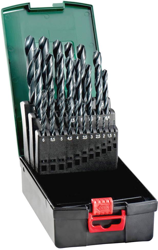 Metabo 627159000 Fém spirálfúró 25 részes 1 mm, 1.5 mm, 2 mm, 2.5 mm, 3 mm, 3.5 mm, 4 mm, 4.5 mm, 5 mm, 5.5 mm, 6 mm, 6.5 mm, 7 mm, 7.5 mm, 8 mm, 8.5 mm, 9 mm,