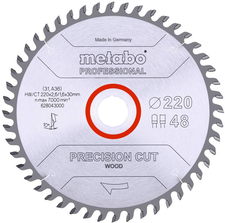 Metabo 628043000 Körfűrészlap 220 mm 1 db