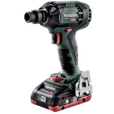 Metabo SSW 18 LTX 300 BL 602395800 Akkus ütvecsavarozó 18 V Vele szállított akkuk száma 2 Lítiumion 2. akkuval, Hordtásk