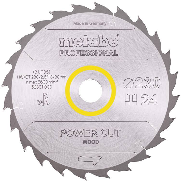 Metabo 628011000 Körfűrészlap 230 mm 1 db