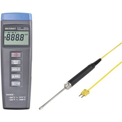 VOLTCRAFT K101 + TP 207 Hőmérséklet mérőműszer Kalibráció (ISO) Érzékelő típus K