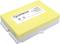 Egy sárga, téglalap alakú elem Copecks felirattal, fehér műanyag burkolattal körülvéve.