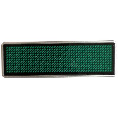  LED-es névtábla  Zöld  44 x 11 Pixel (Sz x Ma x Mé) 93 x 30 x 6 mm 125907 