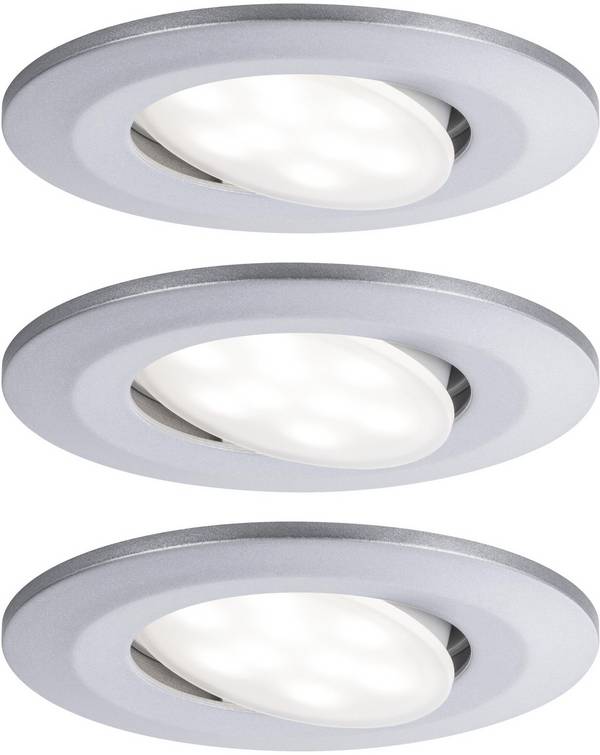 Paulmann Calla LED-es fürdőszobai beépíthető lámpa 3 részes készlet    18 W IP65 Króm (matt)