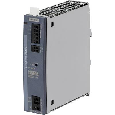 Egy Siemens márkájú SITOP PSU6200 típusú kapcsolóüzemű tápegység ipari felhasználásra, áramellátás biztosítására tervezve.