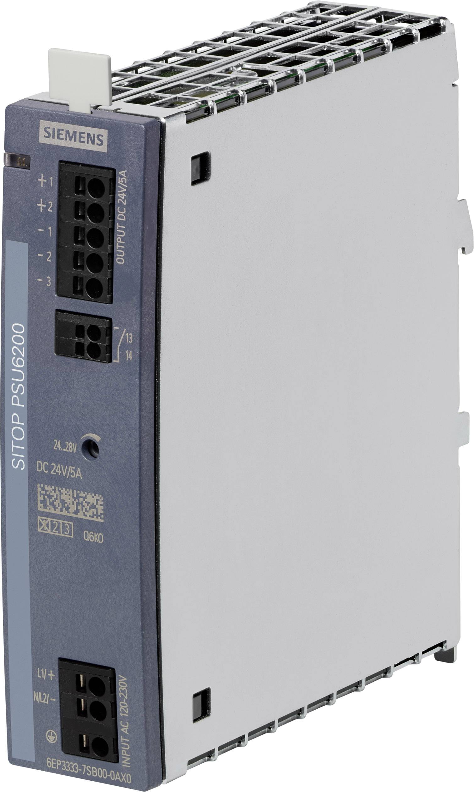 Siemens 6EP33337SB000AX0 Tápegység / tápellátás 24 V 5 A 120 W Kimenetek száma:1 x Tartalom, tartalmi egységek rendelésenként 1 db