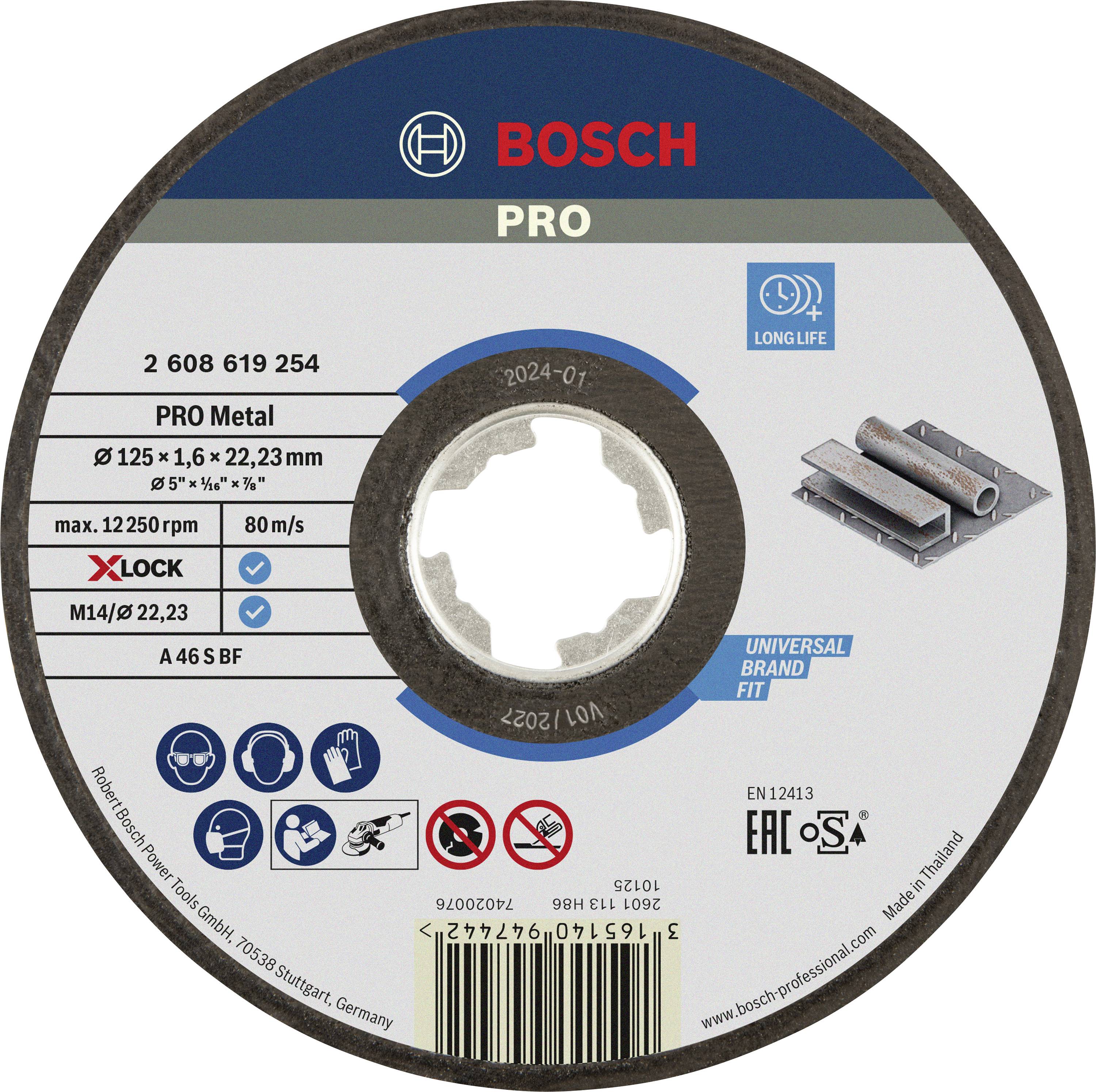 Bosch Accessories Bosch Expert for Metal AS 46 S BF - Schneidscheibe 2608619254 Vágótárcsa, egyenes 125 mm 1 db Fém