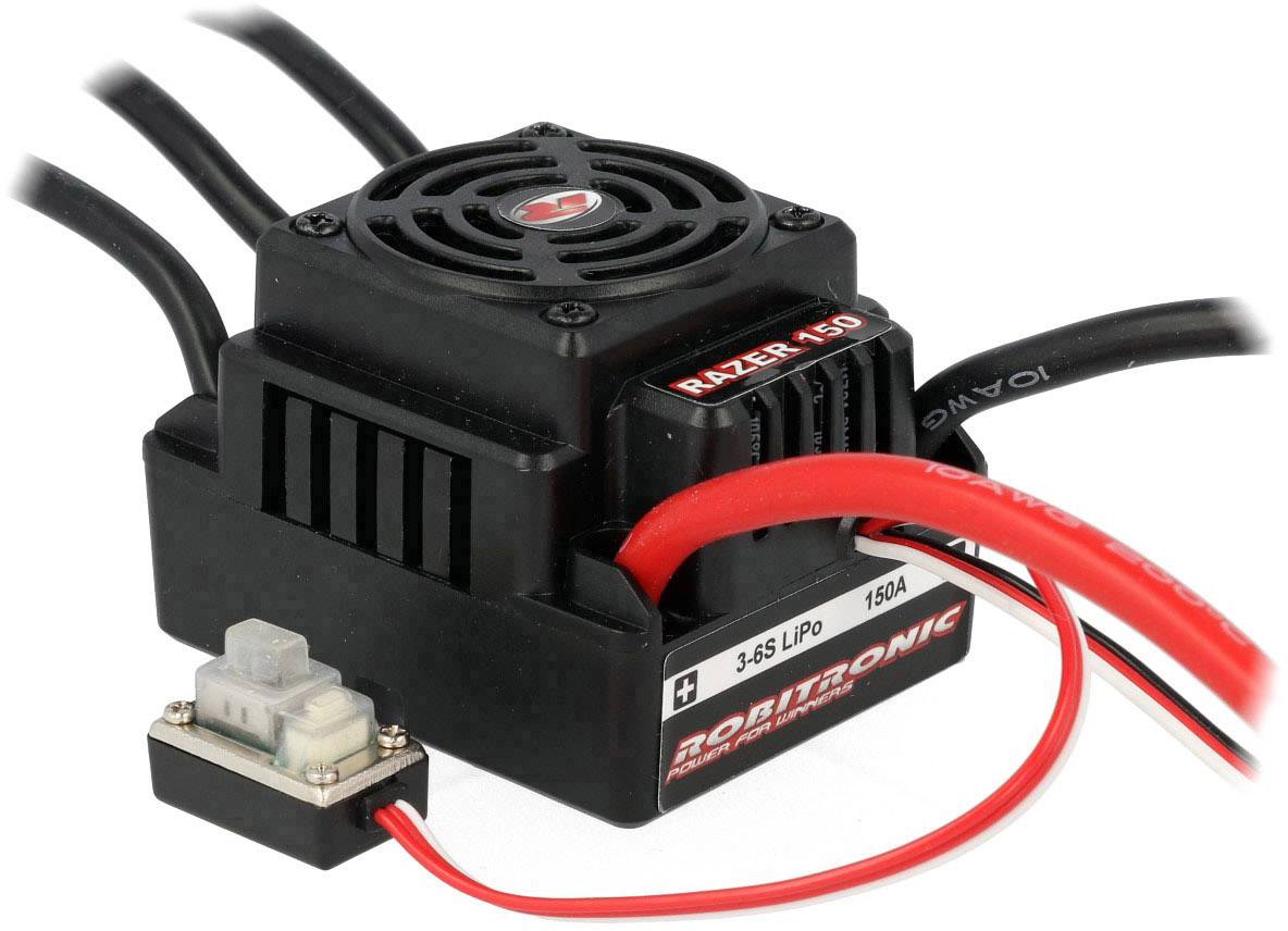 Robitronic Razer eight 150 A Modellautó brushless menetszabályozó Terhelhetőség (max. A): 950 A