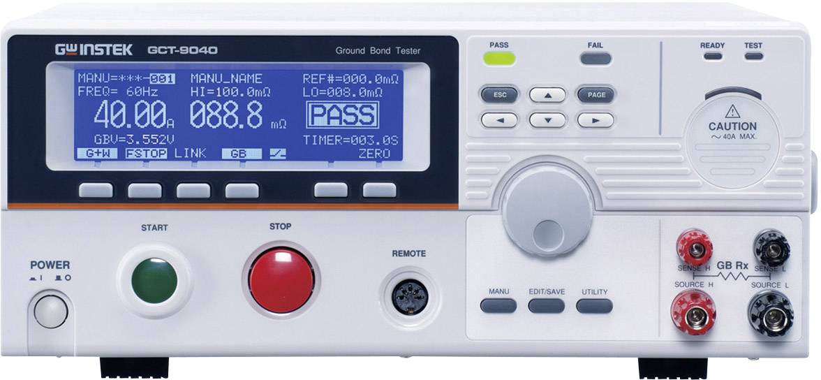 GW Instek GCT-9040 Telepítés teszter
