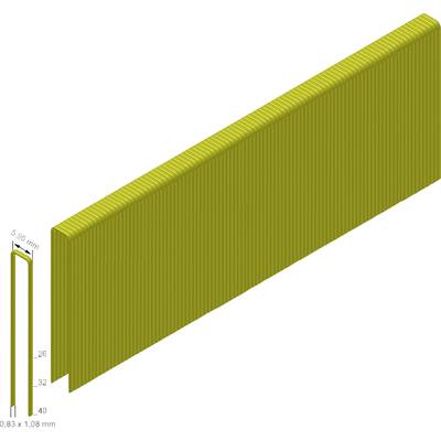 Prebena ES32CNKHA Tűzőkapcsok ES típus 2600 db Méret (H x Sz) 40 mm x 5.95 mm