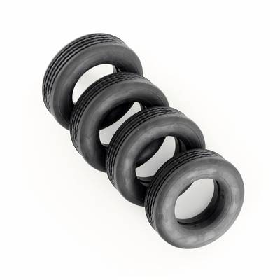 Veroma 1:16 Mélyrakterű kocsi Abroncs Tömör gumi 14 mm 4 db