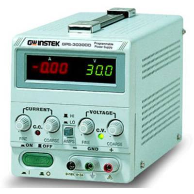 GW Instek GPS-3030D Labortápegység, szabályozható  0 - 30 V 0 - 3 A 90 W   Kimenetek száma 1 x