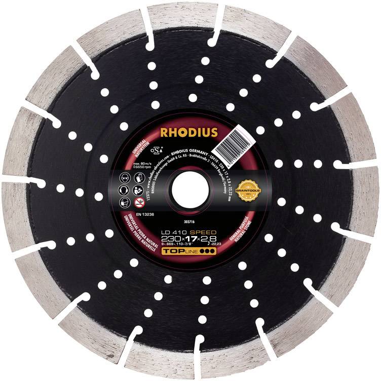 Rhodius 303712 LD410 SPEED Gyémánt bevonatú vágótárcsa Ø 115 mm 1 db
