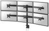 Neomounts FLATSCREEN DESK MOUNT FPMA-D700D6 Monitor tartó 6 Kijelző(k) 68,6 cm (27") Fekete Dönthető, Csuklóval mozgatható, Forgatható