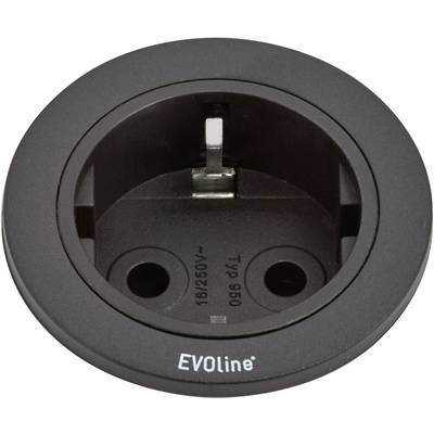 EVOline 159280000900 Beépíthető elosztó 1 részes Fekete 1 db