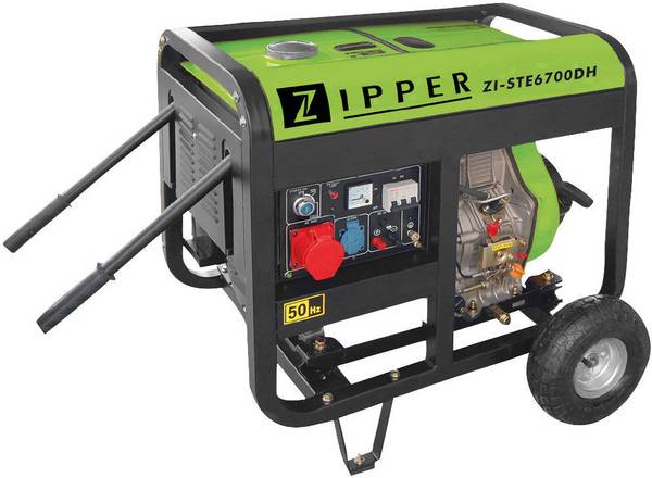 Aggregátor, áramfejlesztő 6,5 kW 230 V/400 V 115 kg, Zipper ZI-STE6700DH