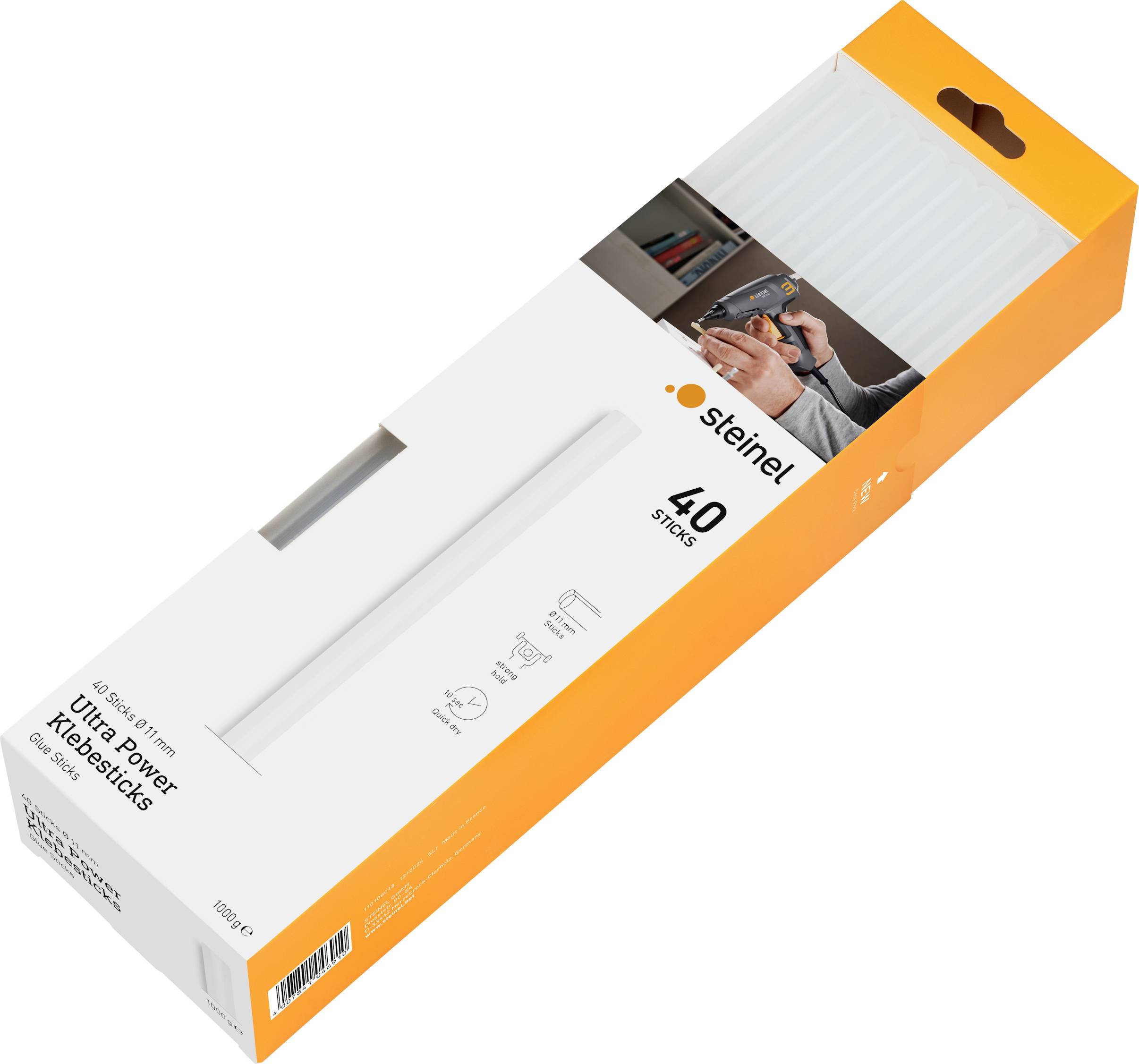Steinel KLEBESTICKS 250 MM ULTRA POWER 1000G Bâtons de colle 11 mm 250 mm 1.009 kg 40 pc(s)