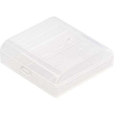 Basetech BT-Box-003 Elemtartó doboz Cellaszám: 4 Mikro (AAA), 10440 (H x Sz x Ma) 48.2 x 49.5 x 14.8 mm