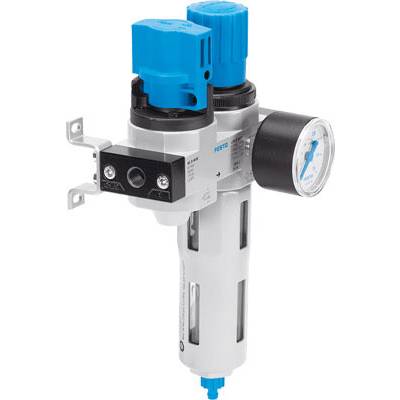 FESTO 185733 LFR-1/4-D-MINI-KC Karbantartó egység Sűrített levegő, Inert gázok Üzemi nyomás (max.) 16 bar