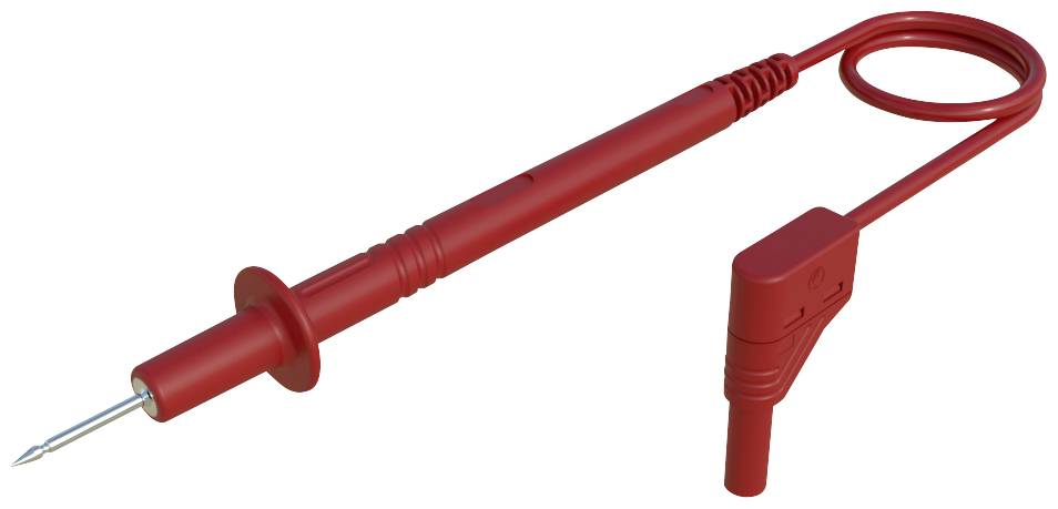 Hirschmann Test & Measurement PL 2700 S W rt Mérővezeték Vizsgáló hegy 4 mm-es dugó 1.00 m Piros 1 db