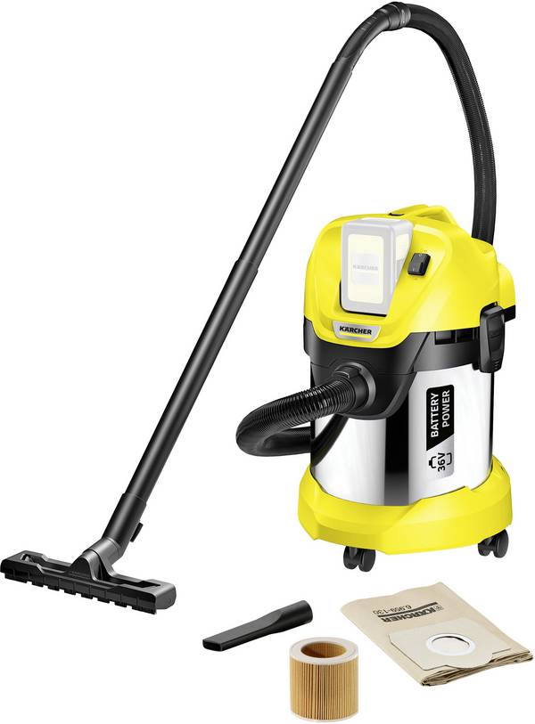 Kärcher Home & Garden WD 3 Battery Premium 1.629-950.0 Nedves-/száraz porszívó  300 W 17 l Akku nélkül