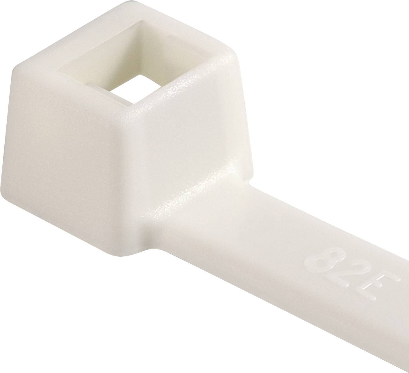 HellermannTyton 111-91819 T18R-PA66V0-WH Kábelkötöző Fehér 100 db